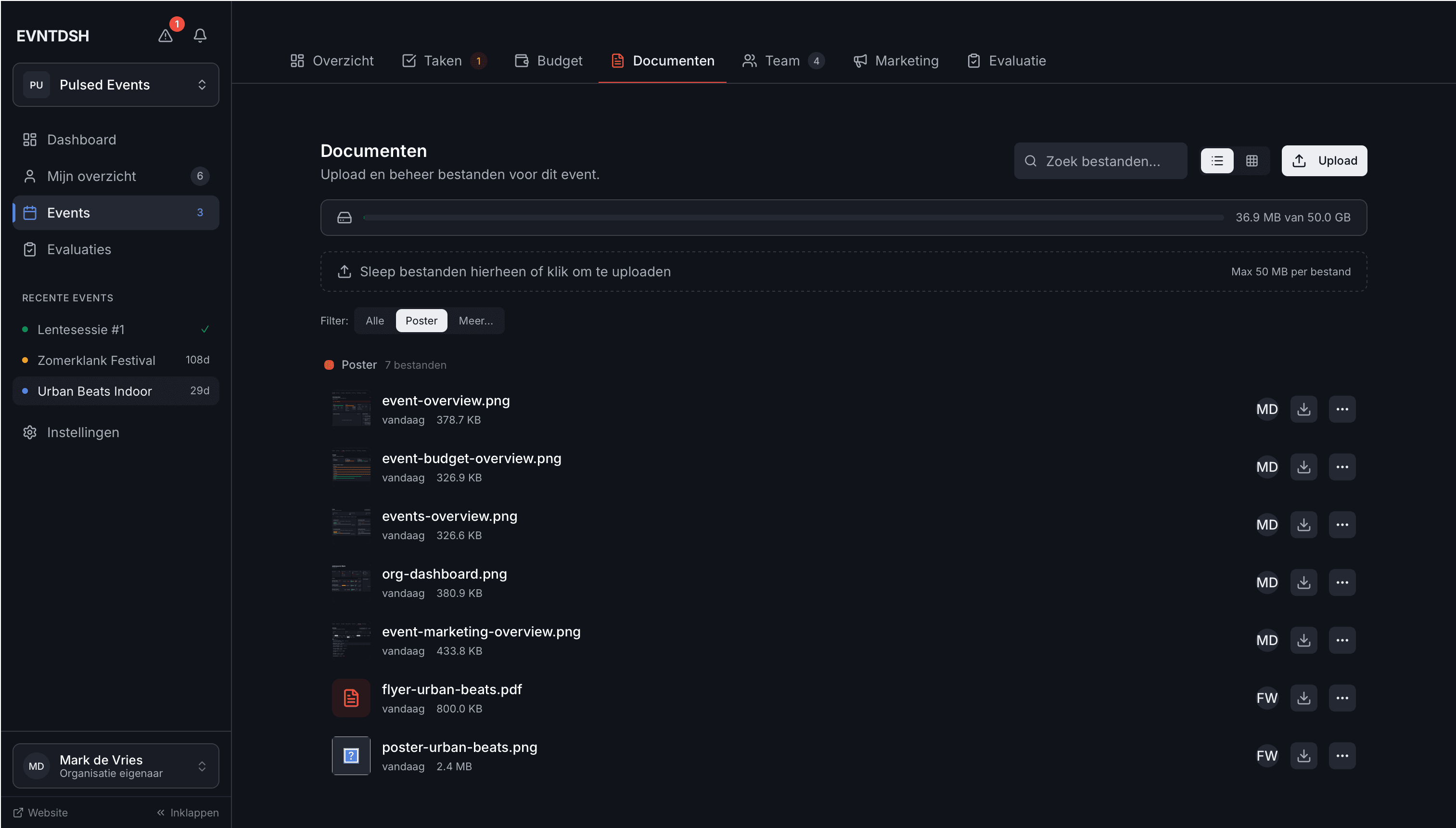 Documenten module